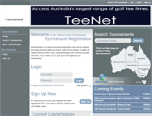 Tablet Screenshot of mitournament.com